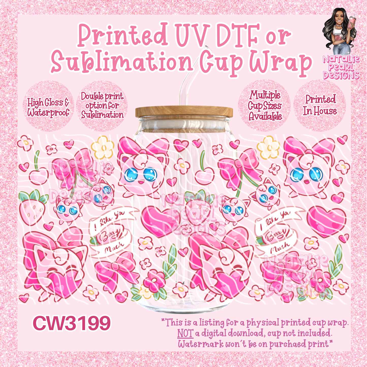 CW3199 UV DTF/SUB Cup Wraps
