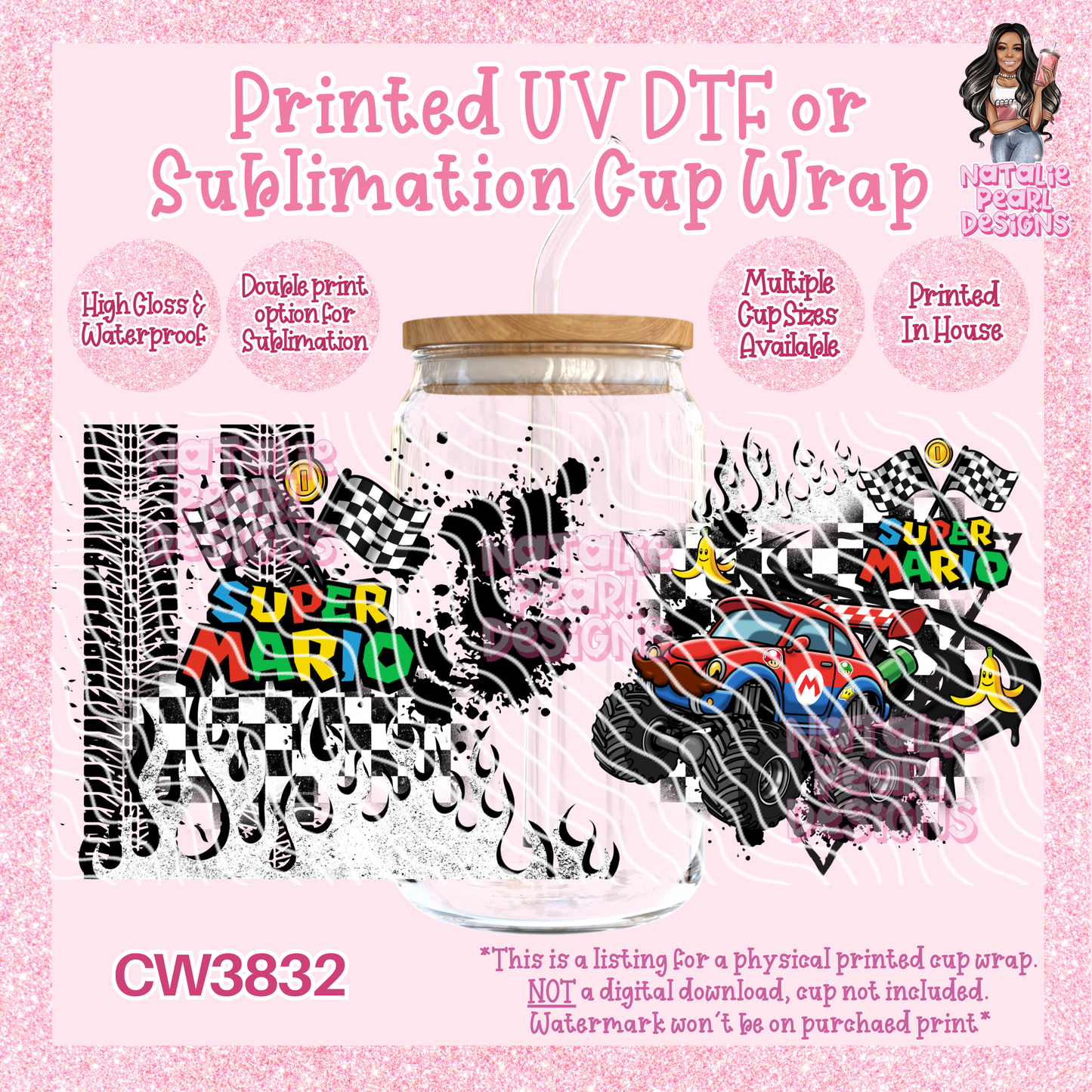CW3832 UV DTF/SUB Cup Wraps
