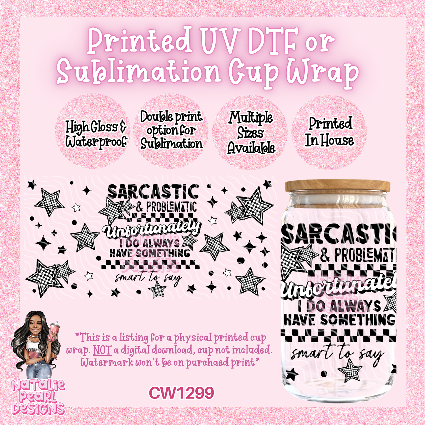 CW1299 UV DTF/SUB Cup Wrap