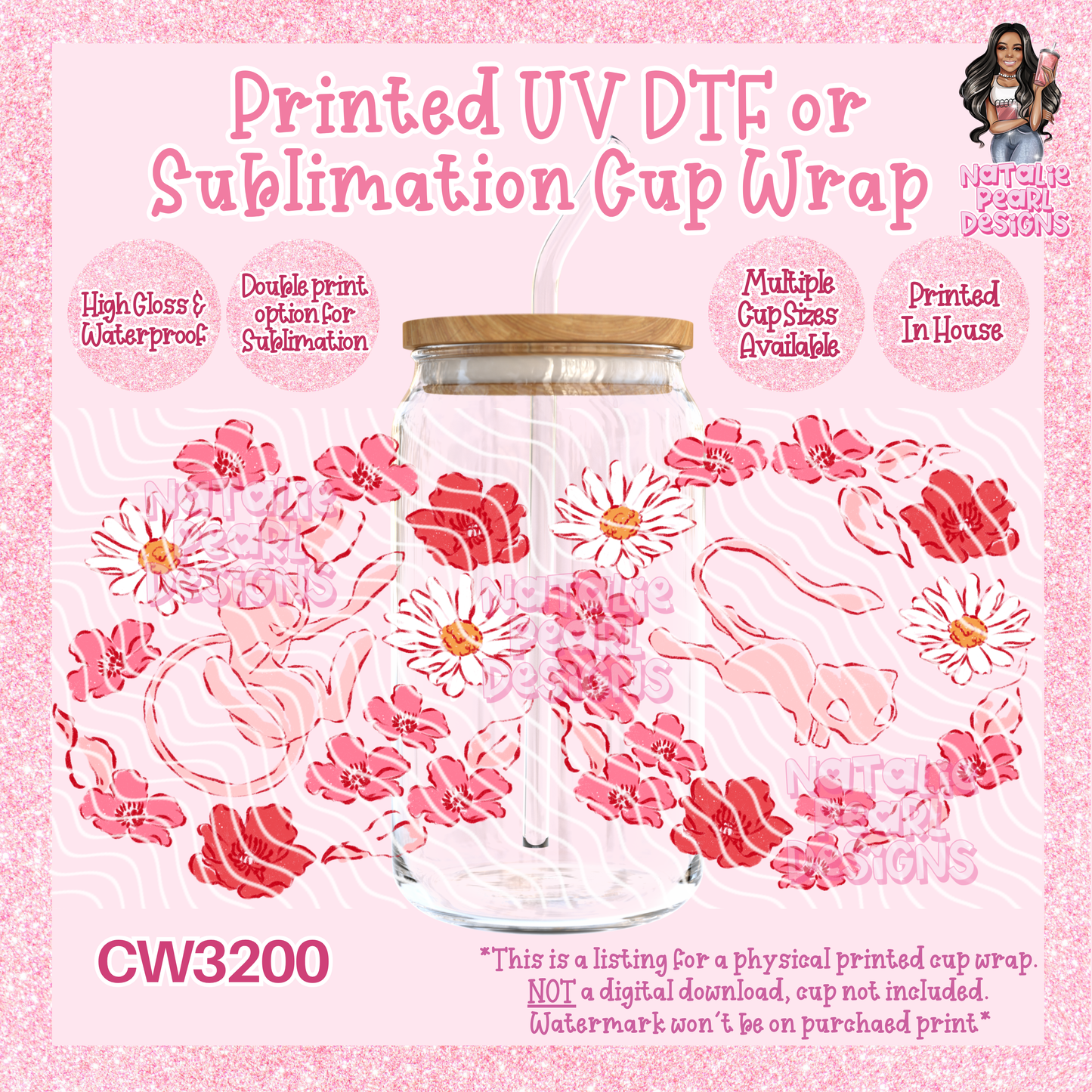 CW3200 UV DTF/SUB Cup Wraps