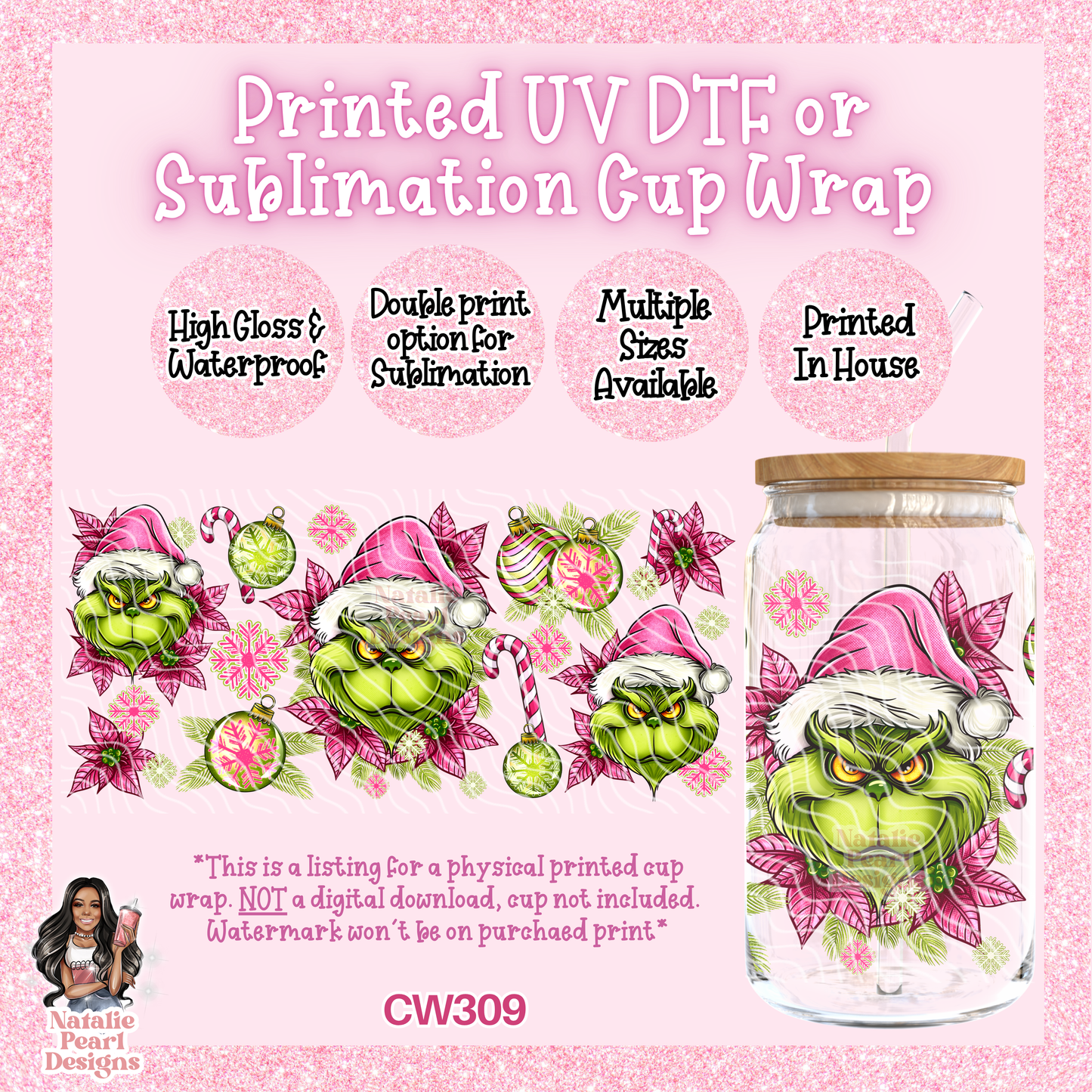 CW309 UV DTF/SUB Cup Wrap