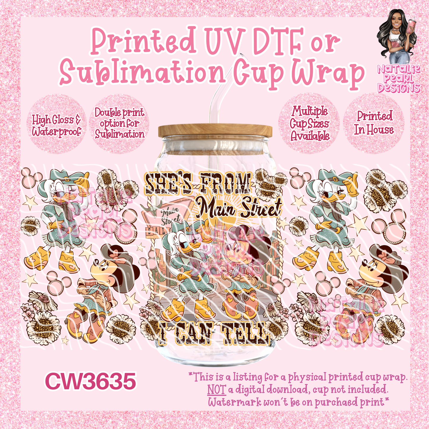 CW3635 UV DTF/SUB Cup Wraps