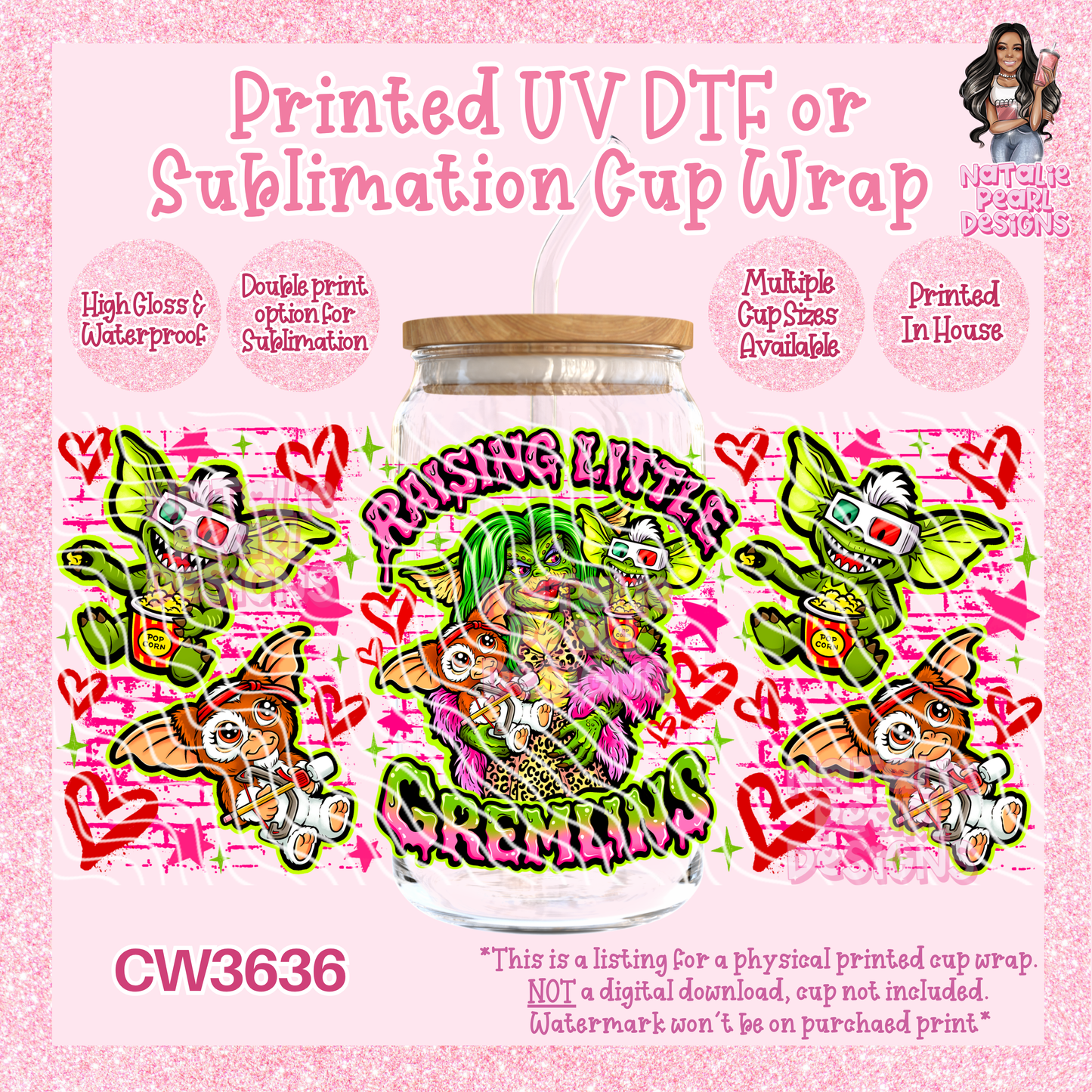 CW3636 UV DTF/SUB Cup Wraps