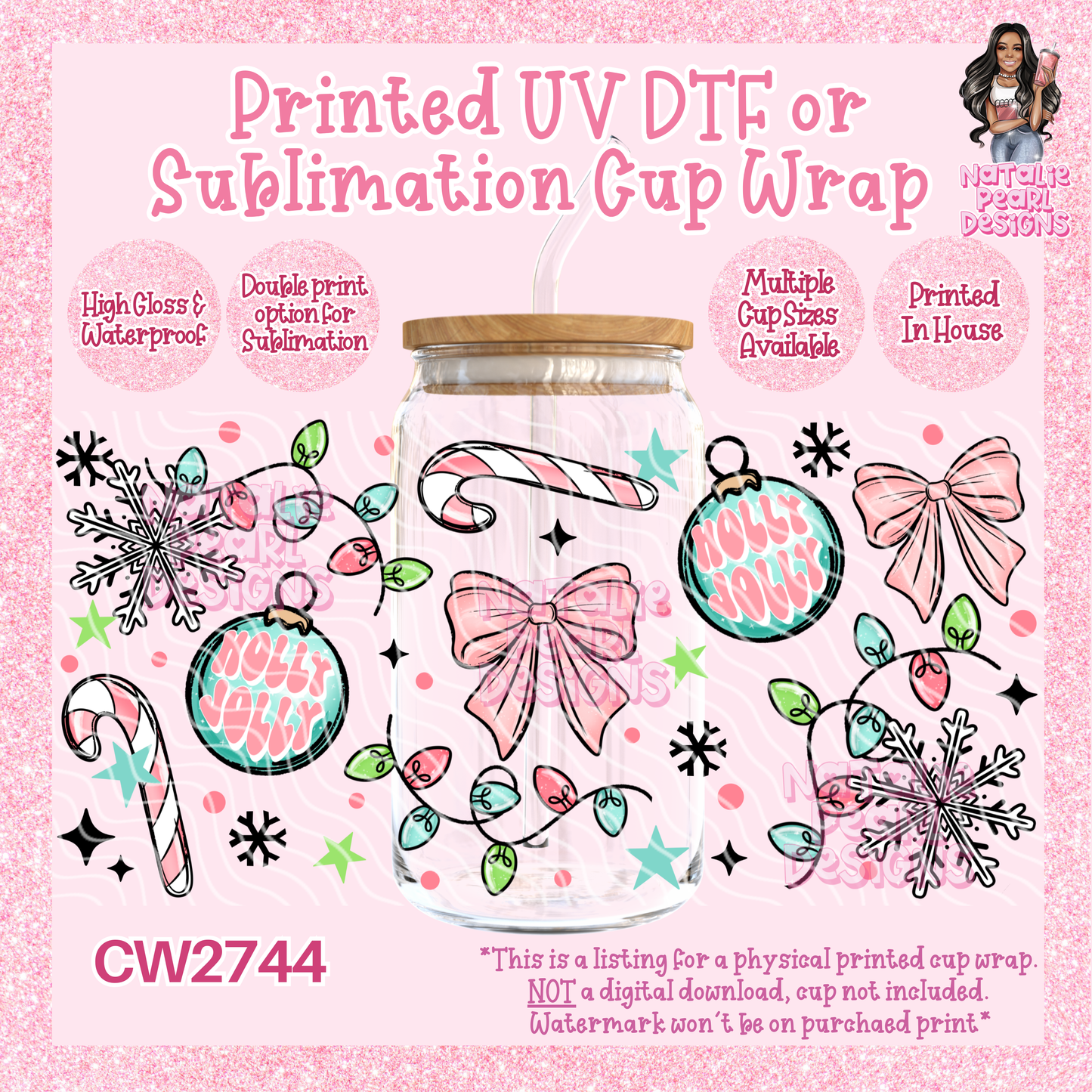 CW2744 UV DTF/SUB Cup Wraps