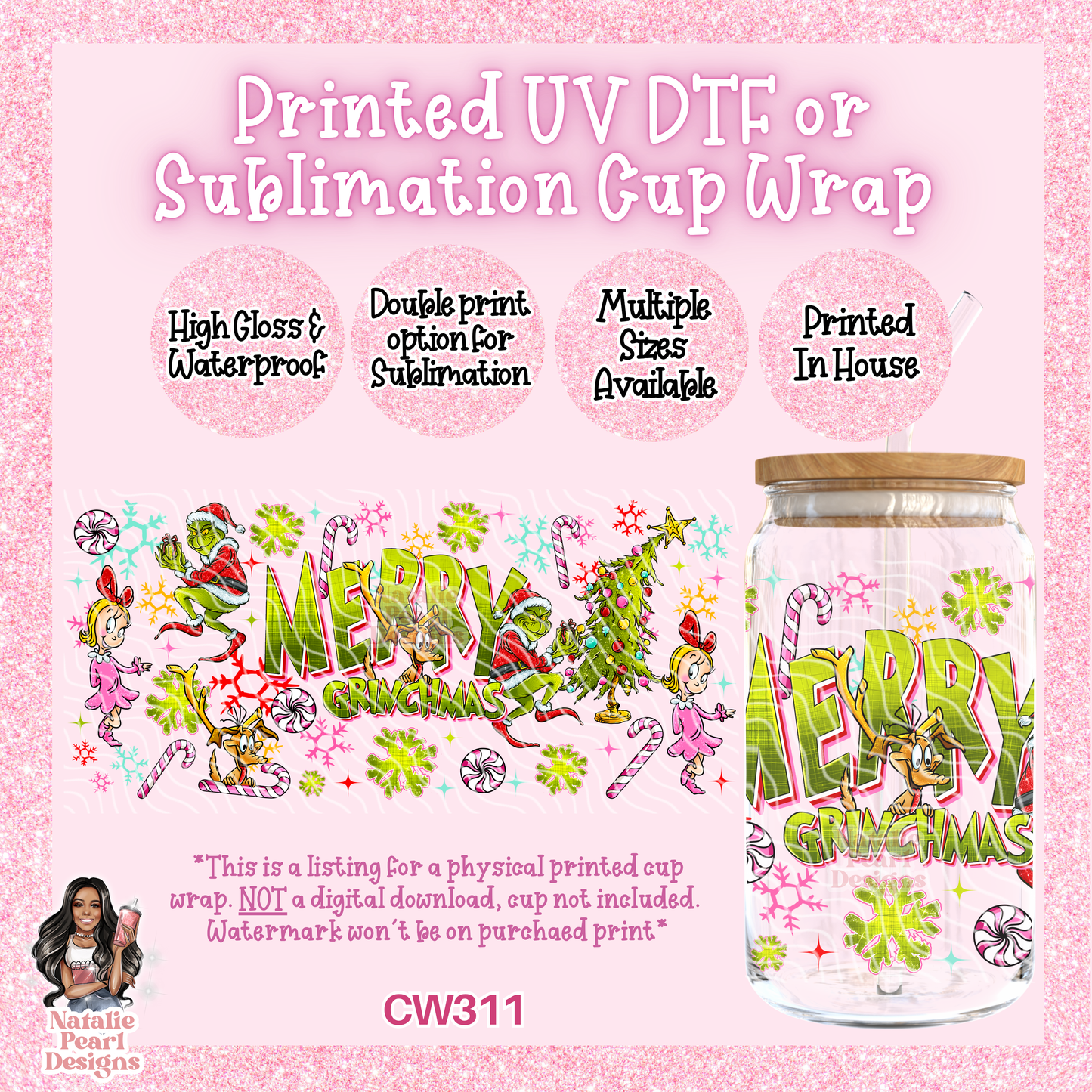 CW311 UV DTF/SUB Cup Wrap