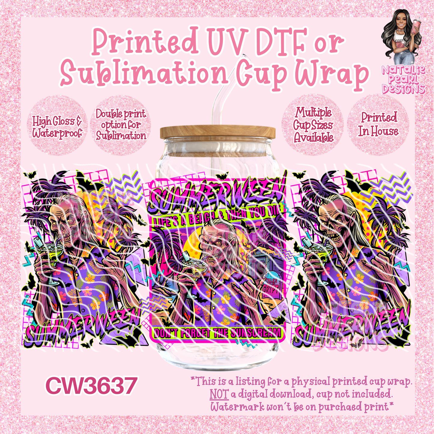 CW3637 UV DTF/SUB Cup Wraps