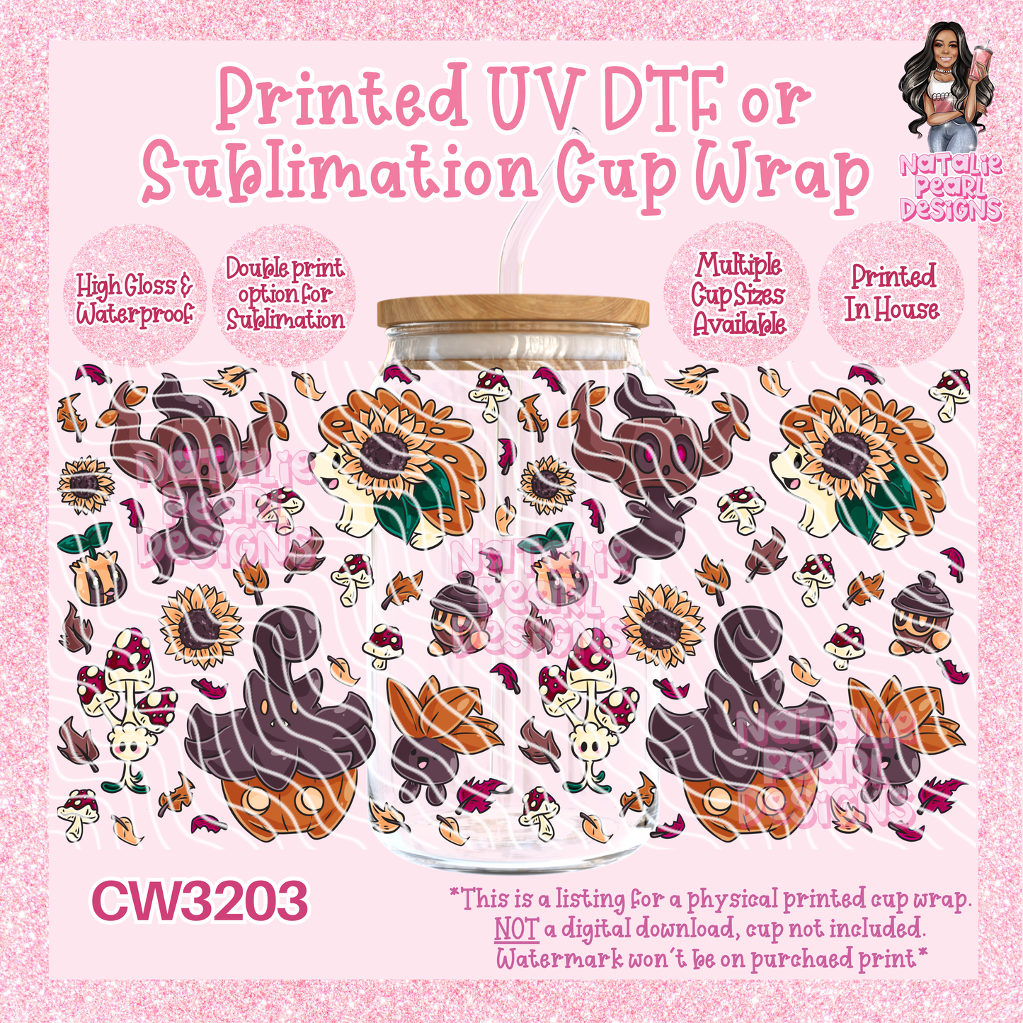 CW3203 UV DTF/SUB Cup Wraps