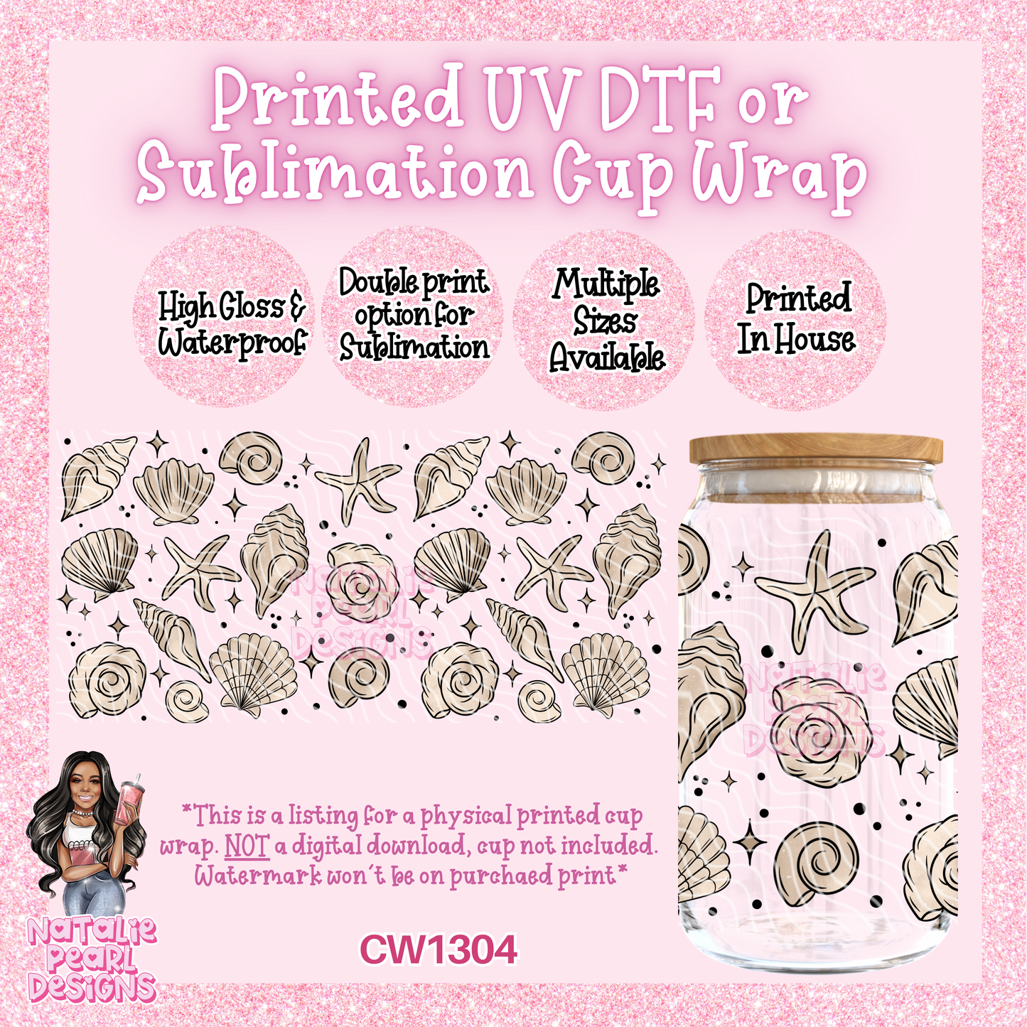 CW1304 UV DTF/SUB Cup Wrap