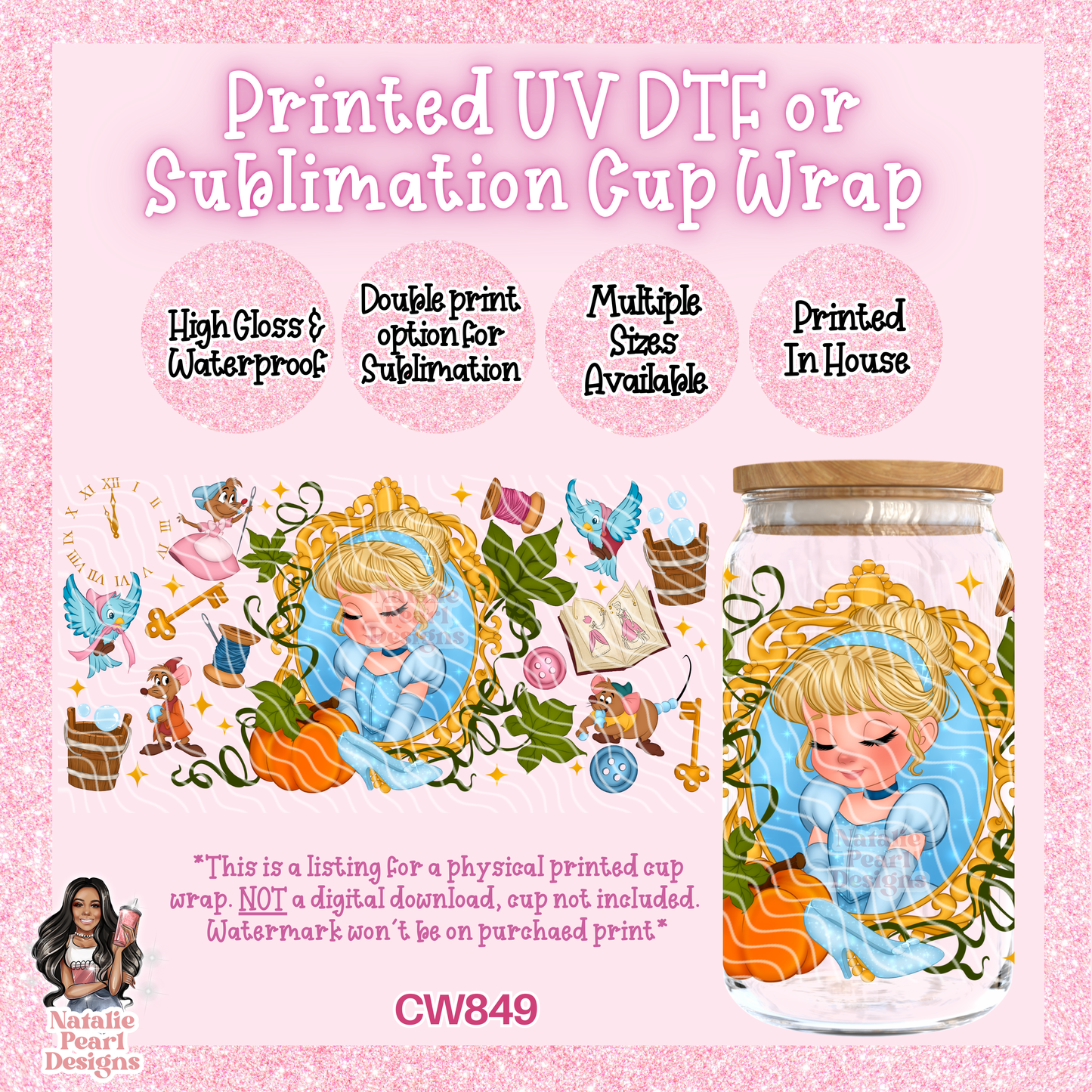 CW849 UV DTF/SUB Cup Wrap
