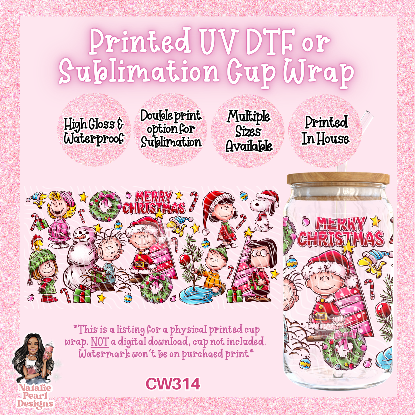 CW314 UV DTF/SUB Cup Wrap