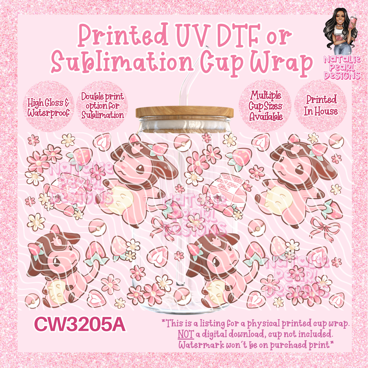 CW3205A UV DTF/SUB Cup Wraps