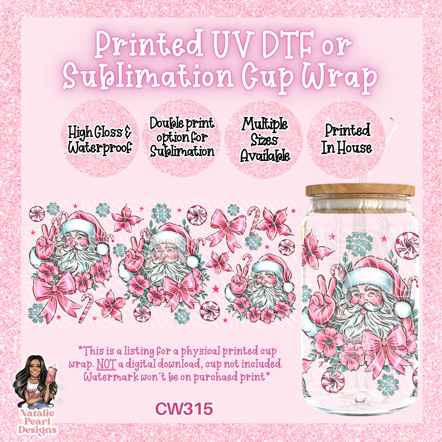 CW315 UV DTF/SUB Cup Wrap