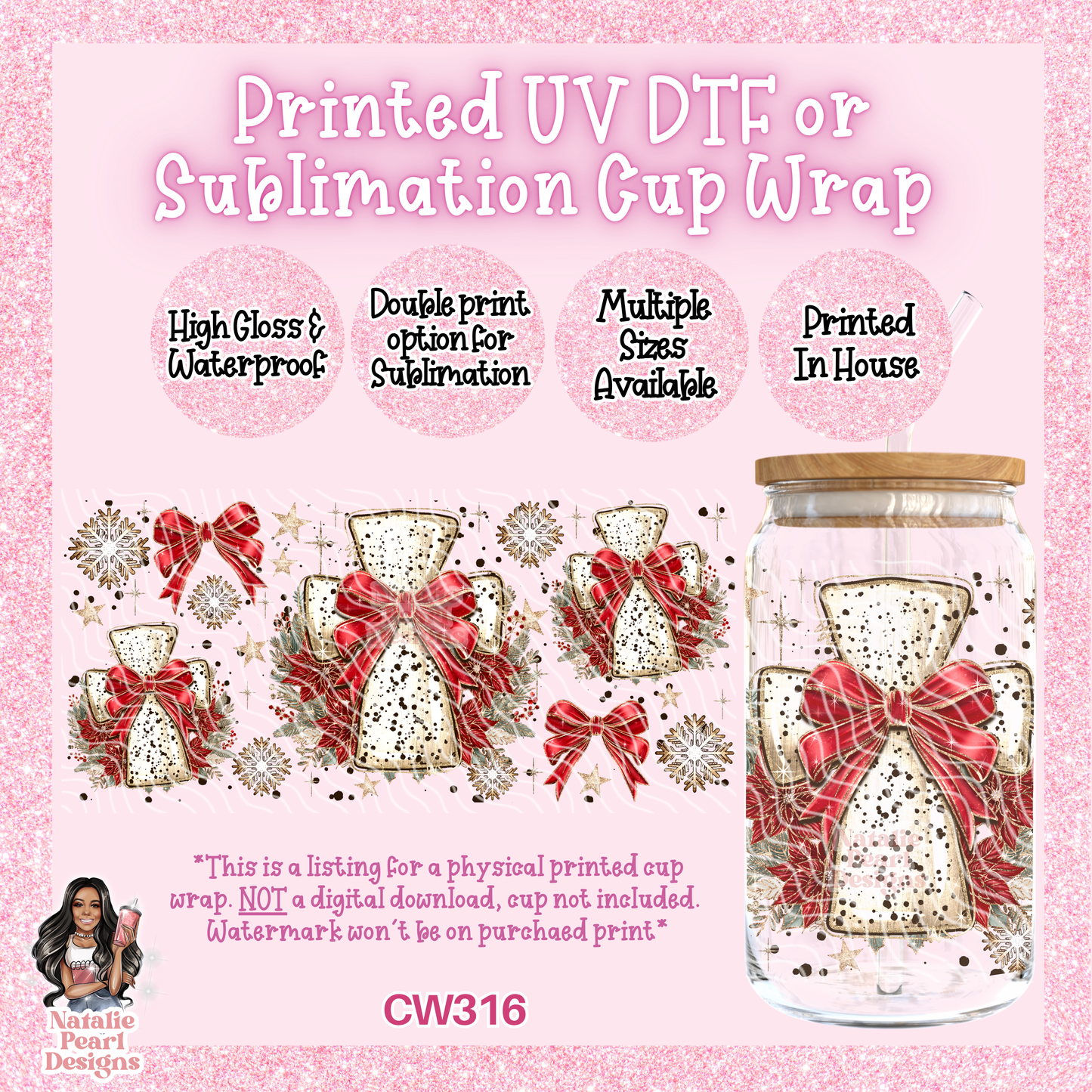 CW316 UV DTF/SUB Cup Wrap