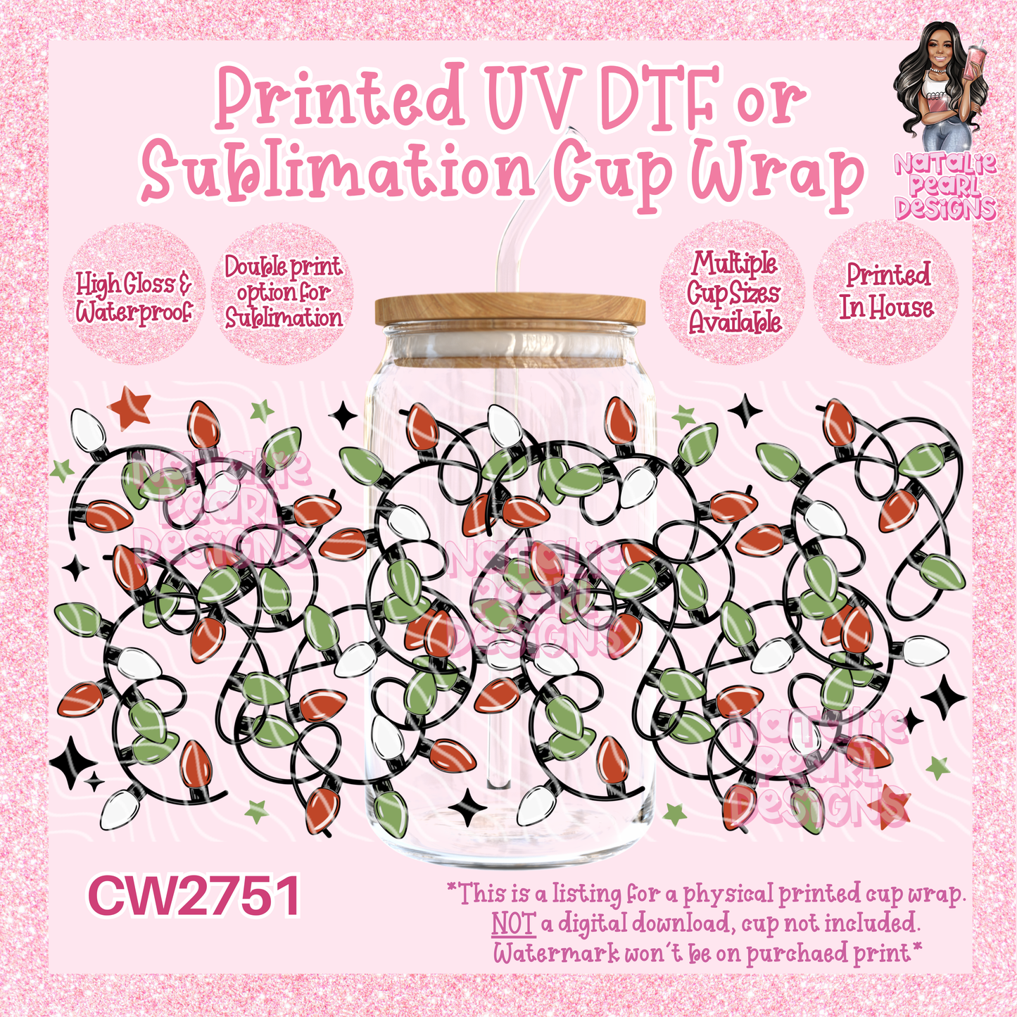 CW2751 UV DTF/SUB Cup Wraps
