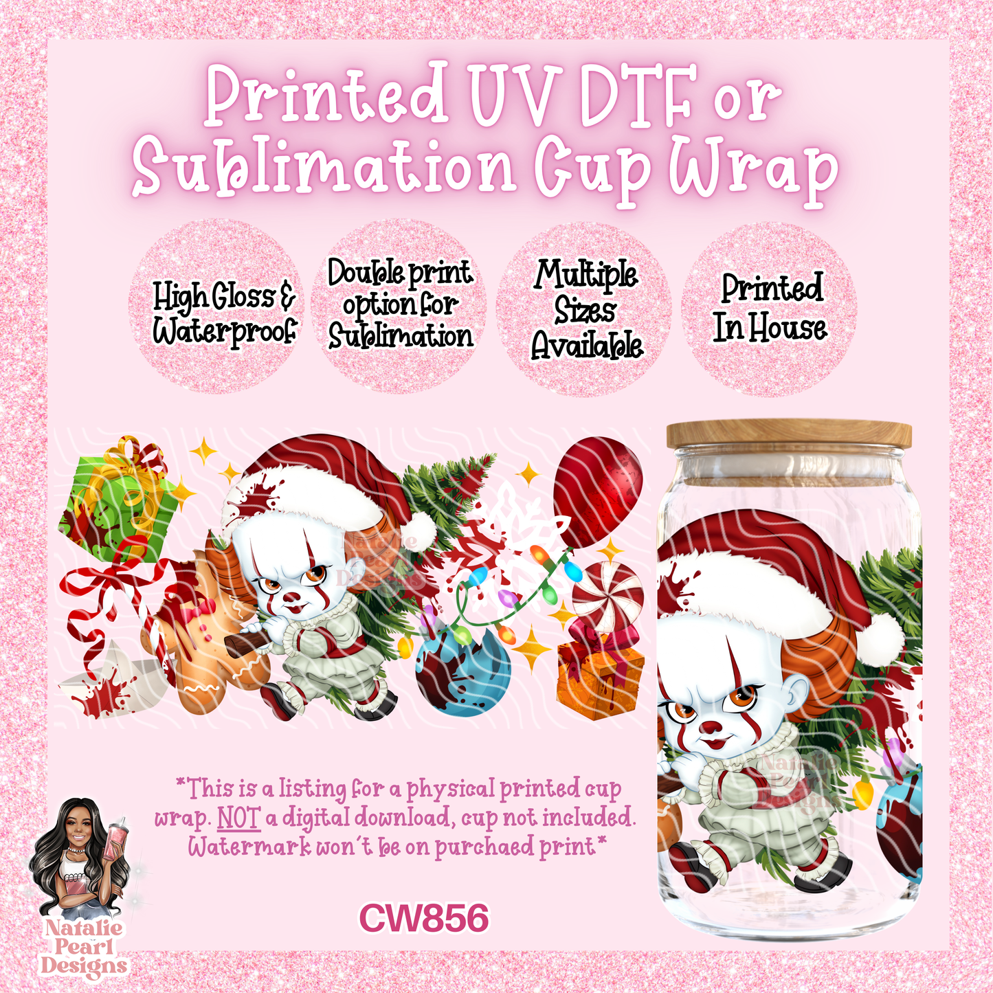 CW856 UV DTF/SUB Cup Wrap