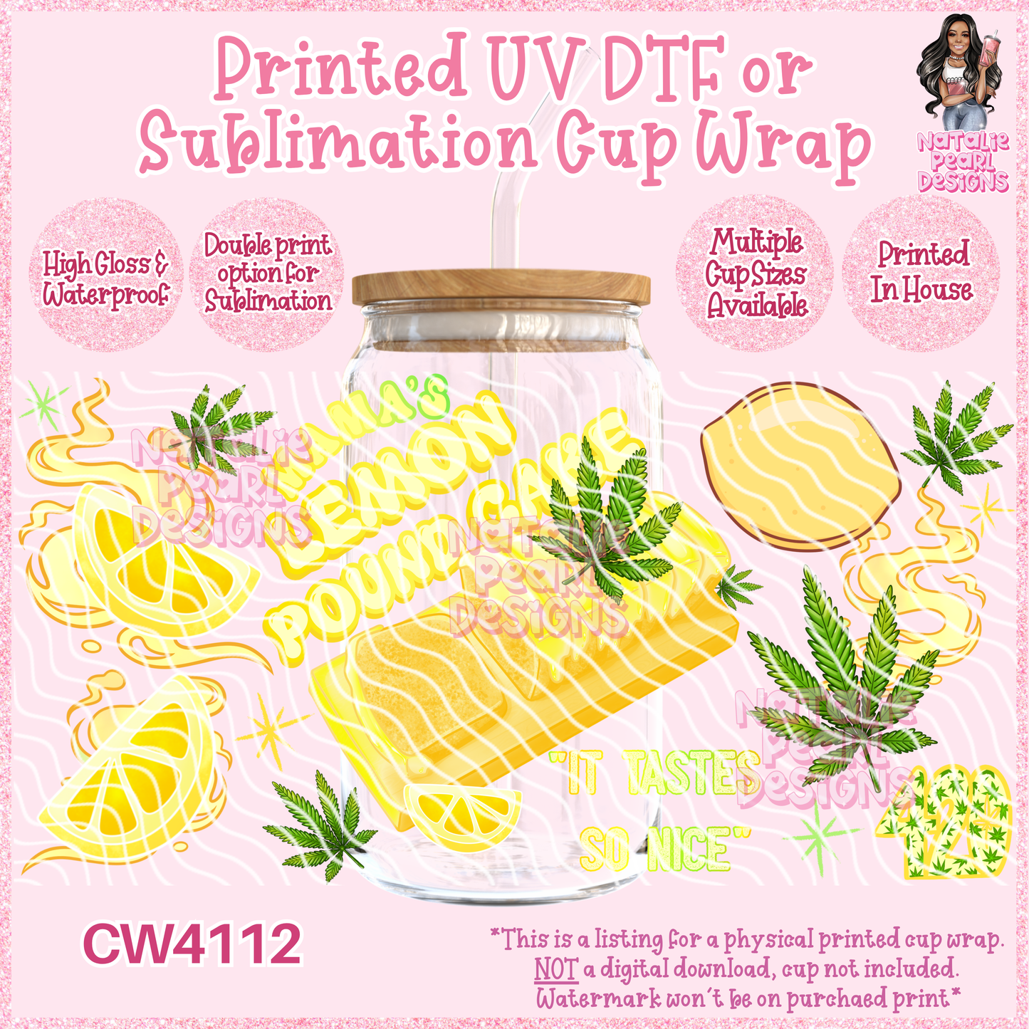 CW4112 UV DTF/SUB Cup Wraps