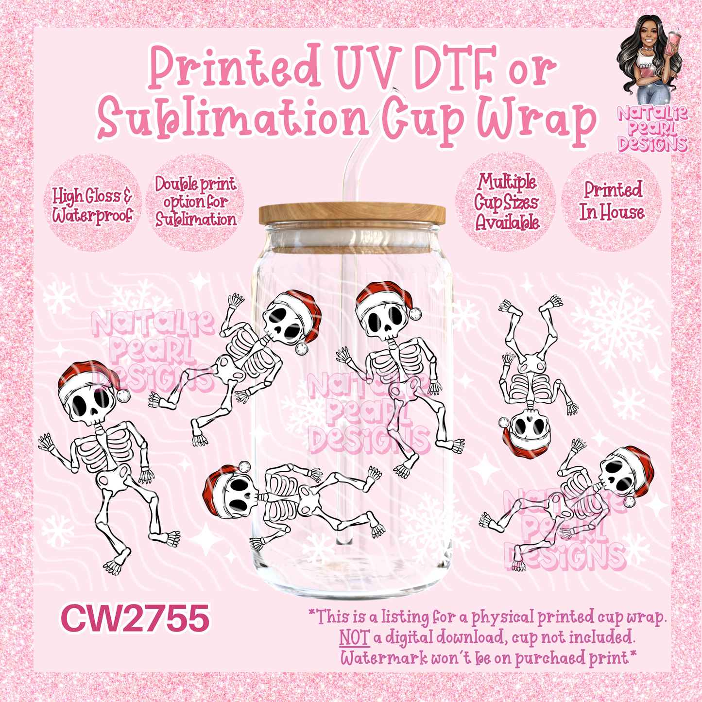 CW2755 UV DTF/SUB Cup Wraps