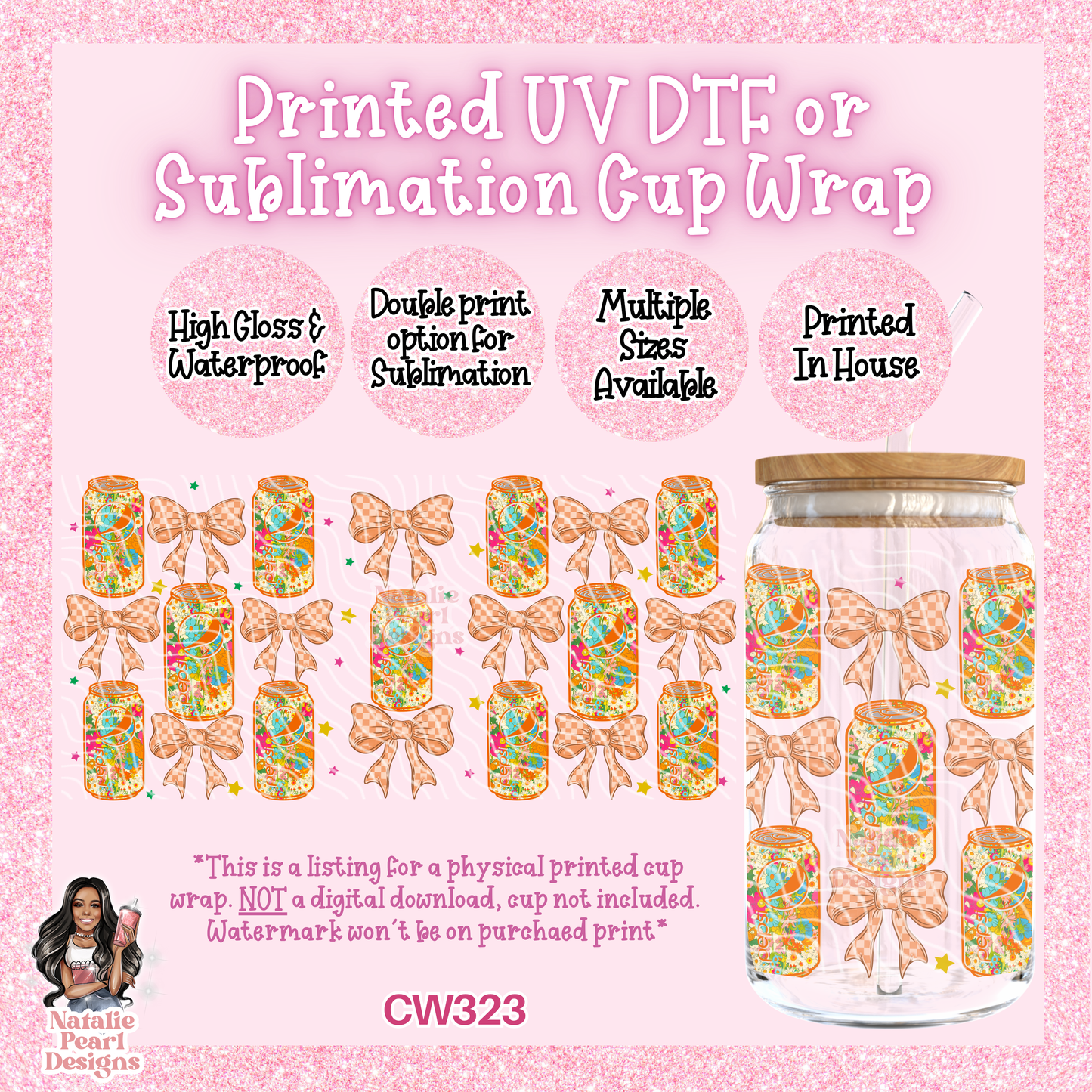 CW323 UV DTF/SUB Cup Wrap