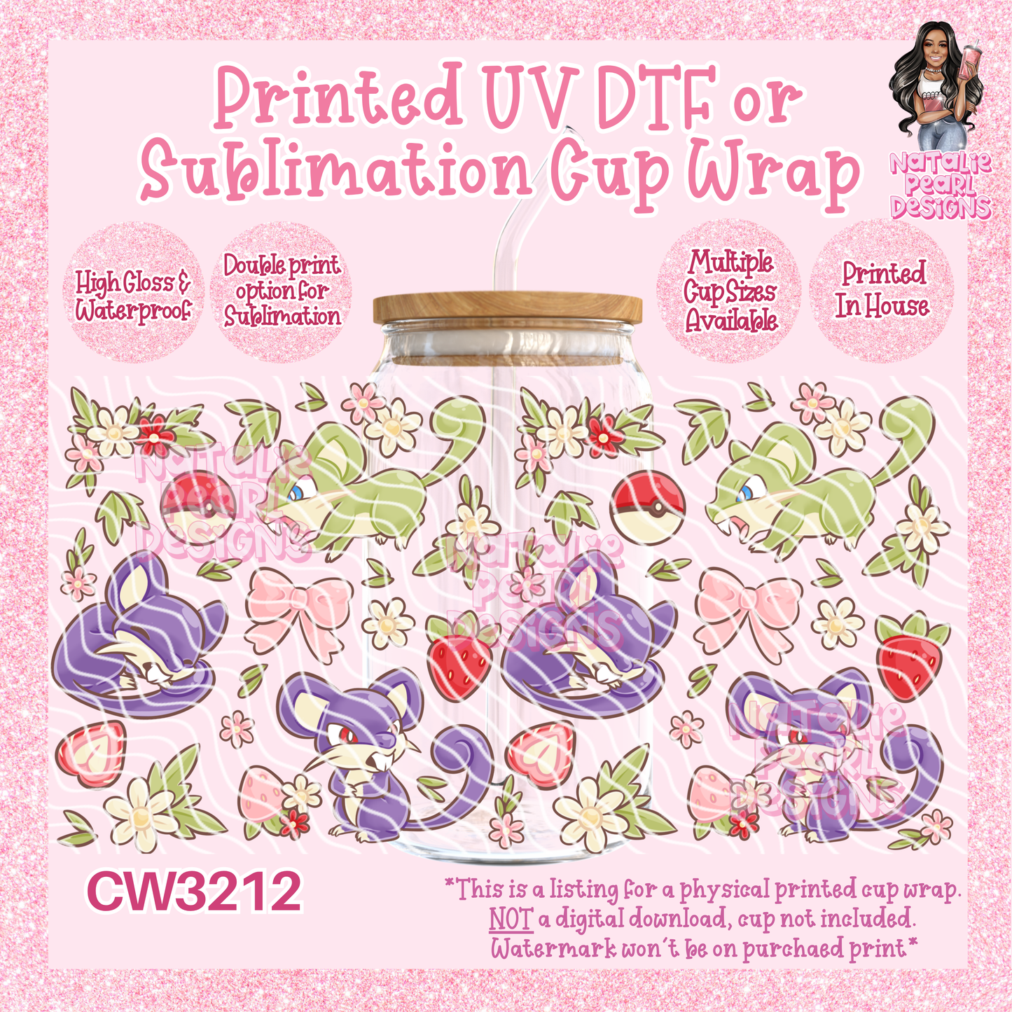 CW3212 UV DTF/SUB Cup Wraps