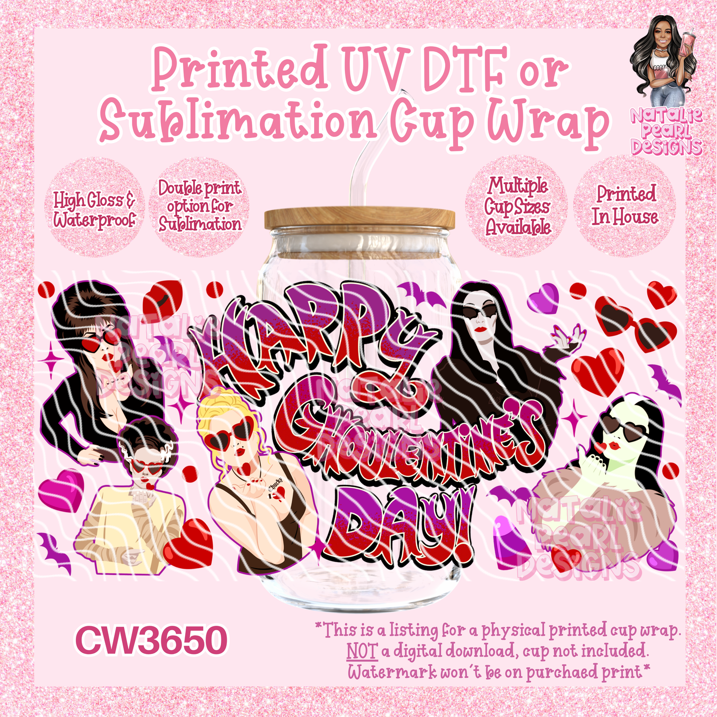 CW3650 UV DTF/SUB Cup Wraps
