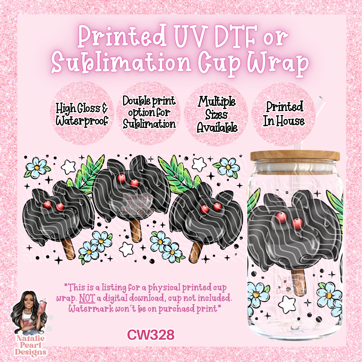 CW328 UV DTF/SUB Cup Wrap