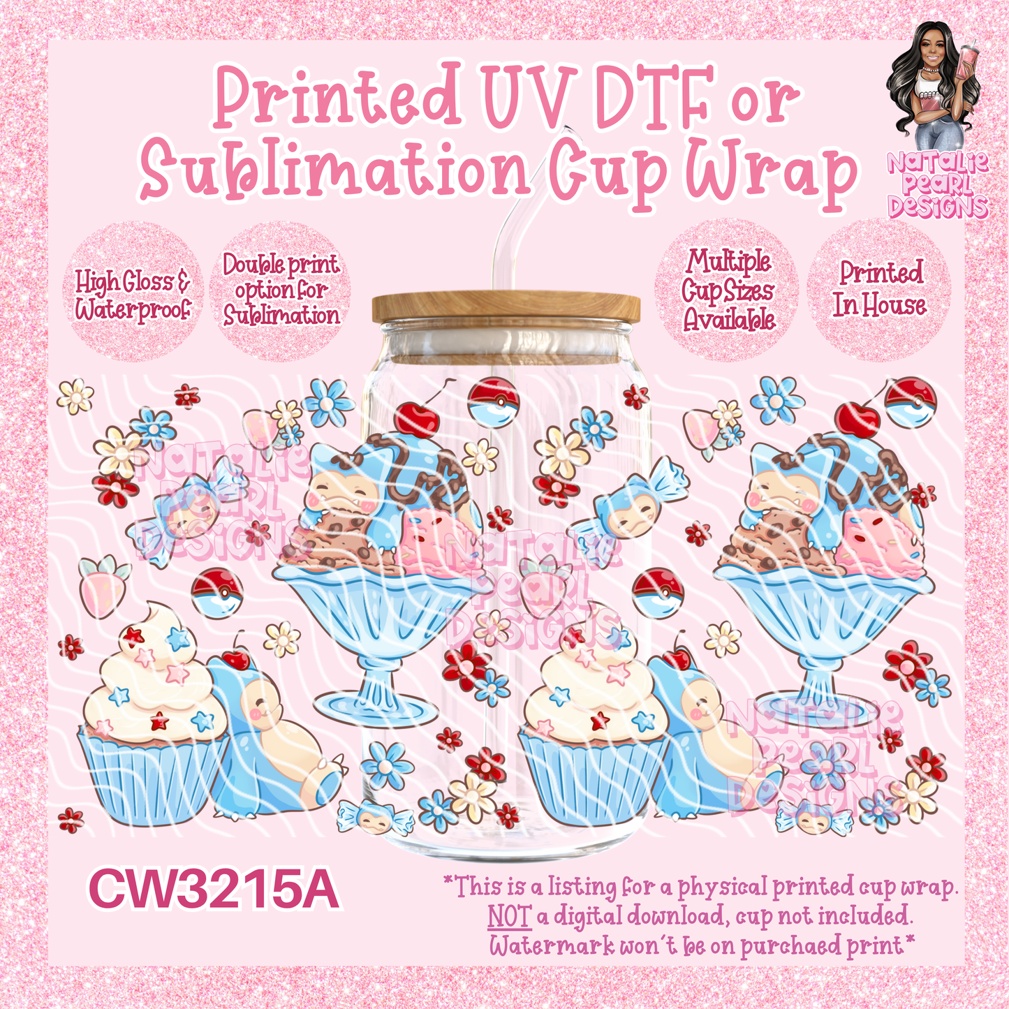 CW3215A UV DTF/SUB Cup Wraps