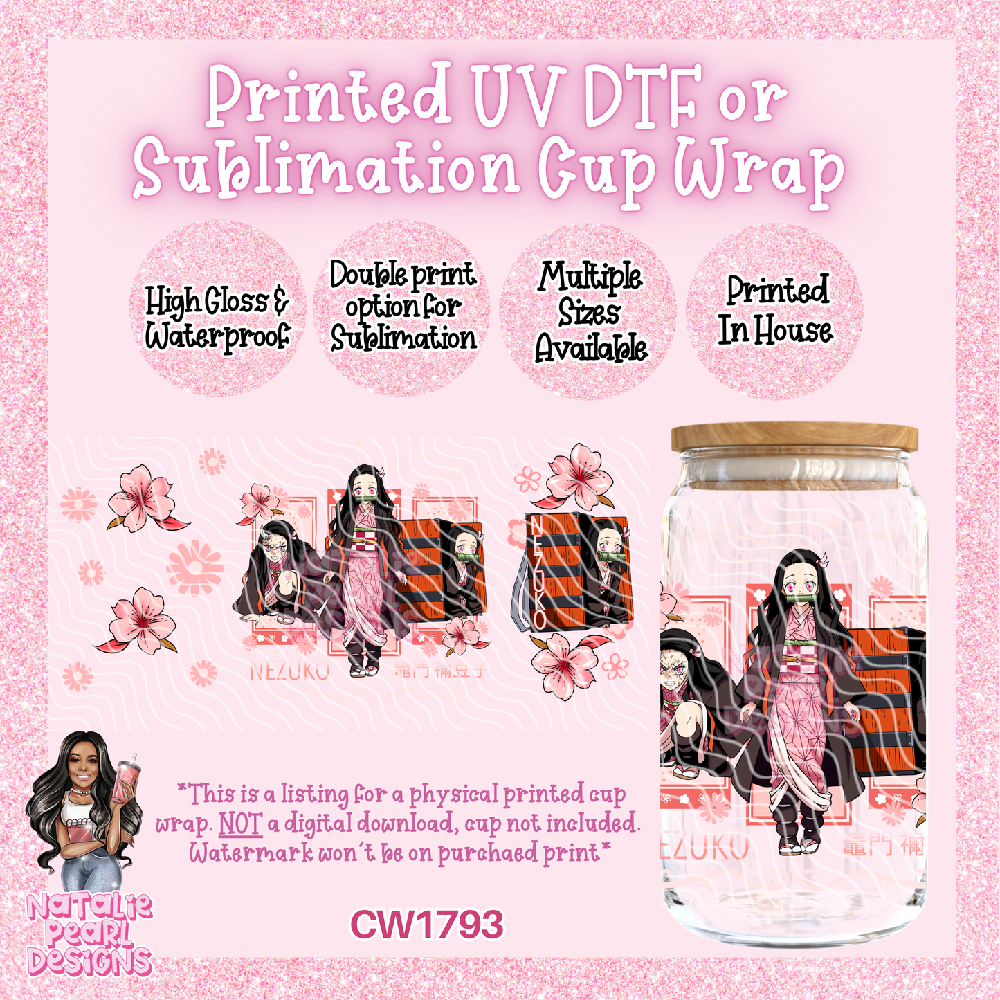 CW1793 UV DTF/SUB Cup Wraps