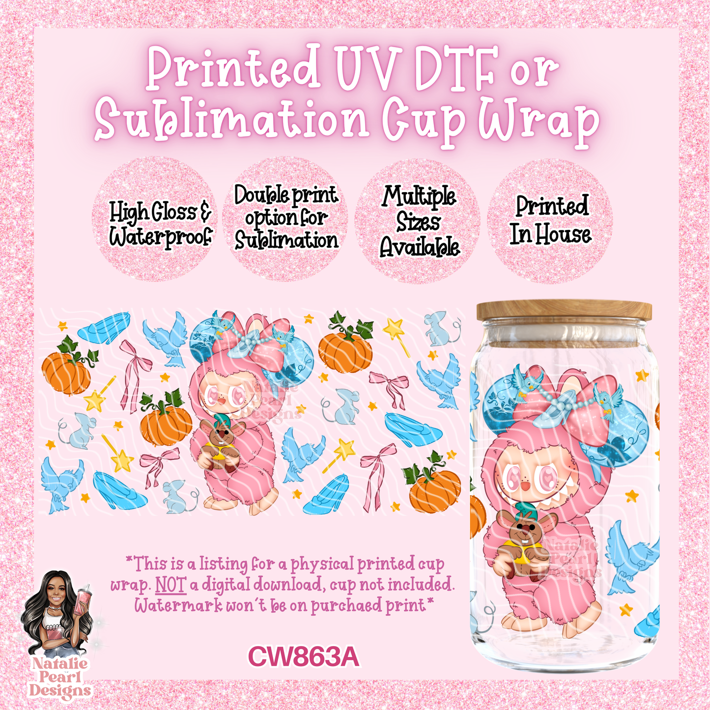 CW863A UV DTF/SUB Cup Wrap