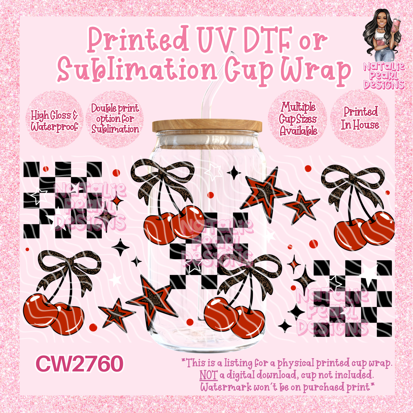 CW2760 UV DTF/SUB Cup Wraps