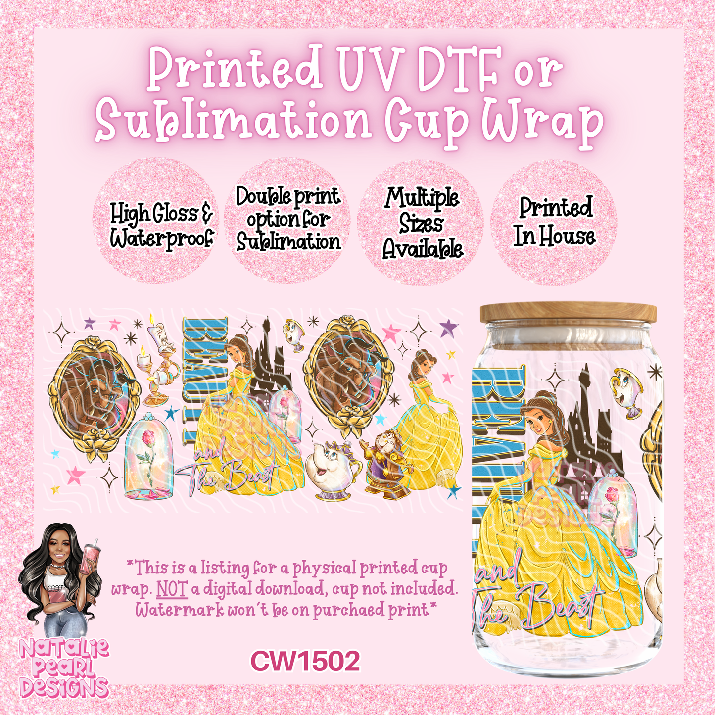 CW1502 UV DTF/SUB Cup Wrap