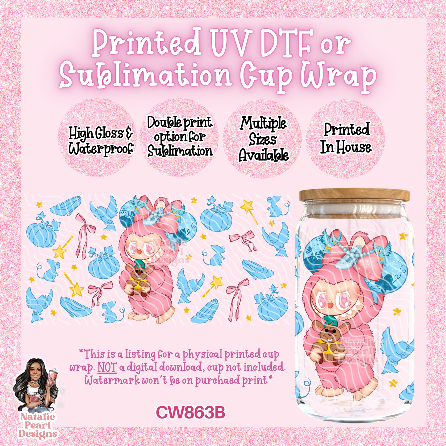 CW863B UV DTF/SUB Cup Wrap
