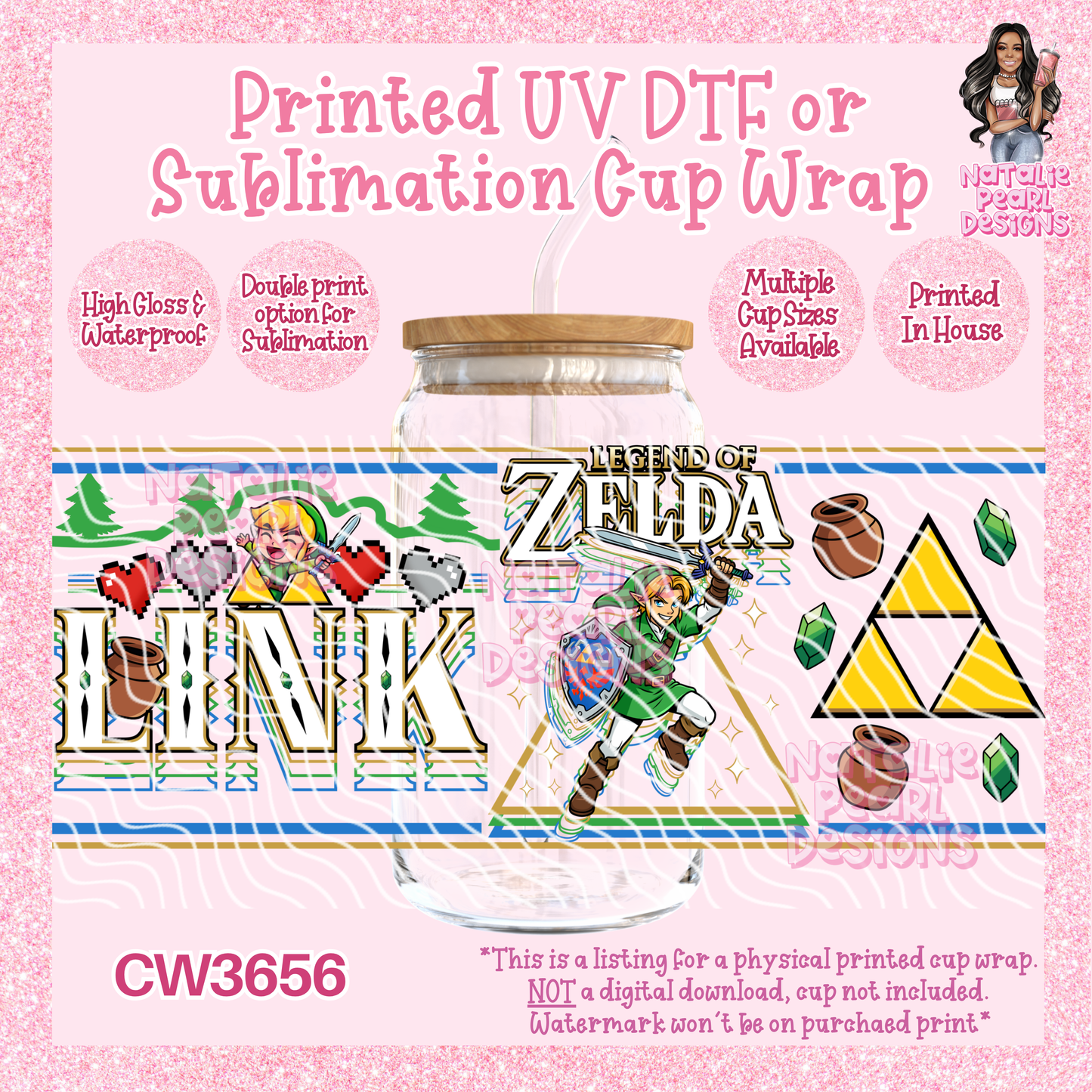 CW3656 UV DTF/SUB Cup Wraps