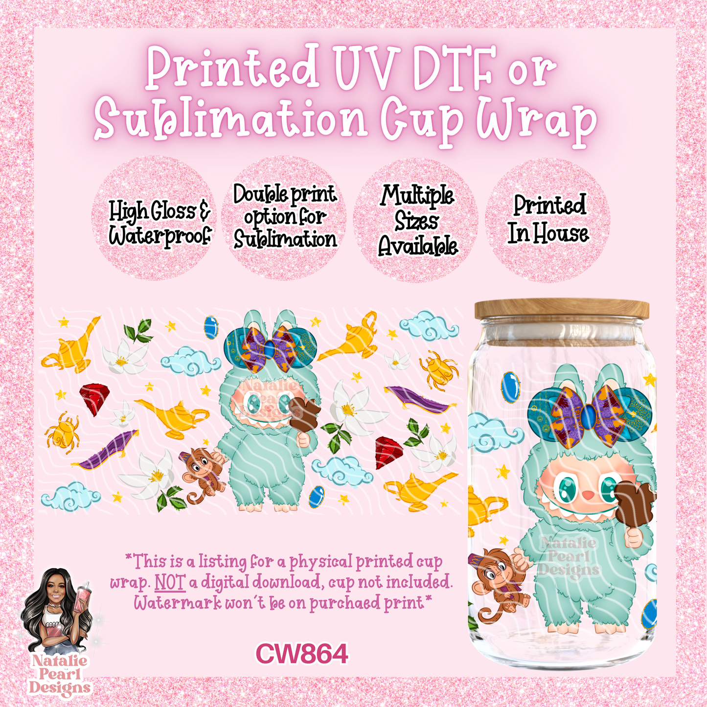 CW864 UV DTF/SUB Cup Wrap