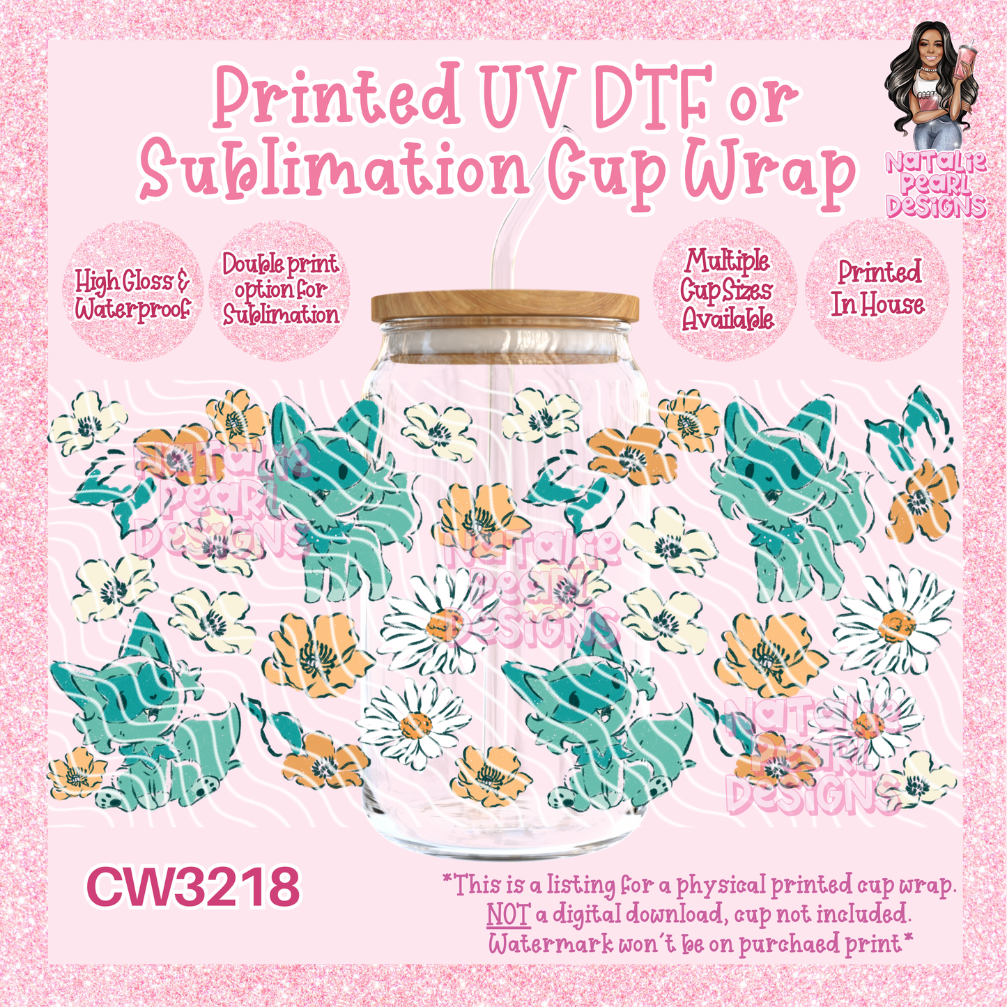 CW3218 UV DTF/SUB Cup Wraps