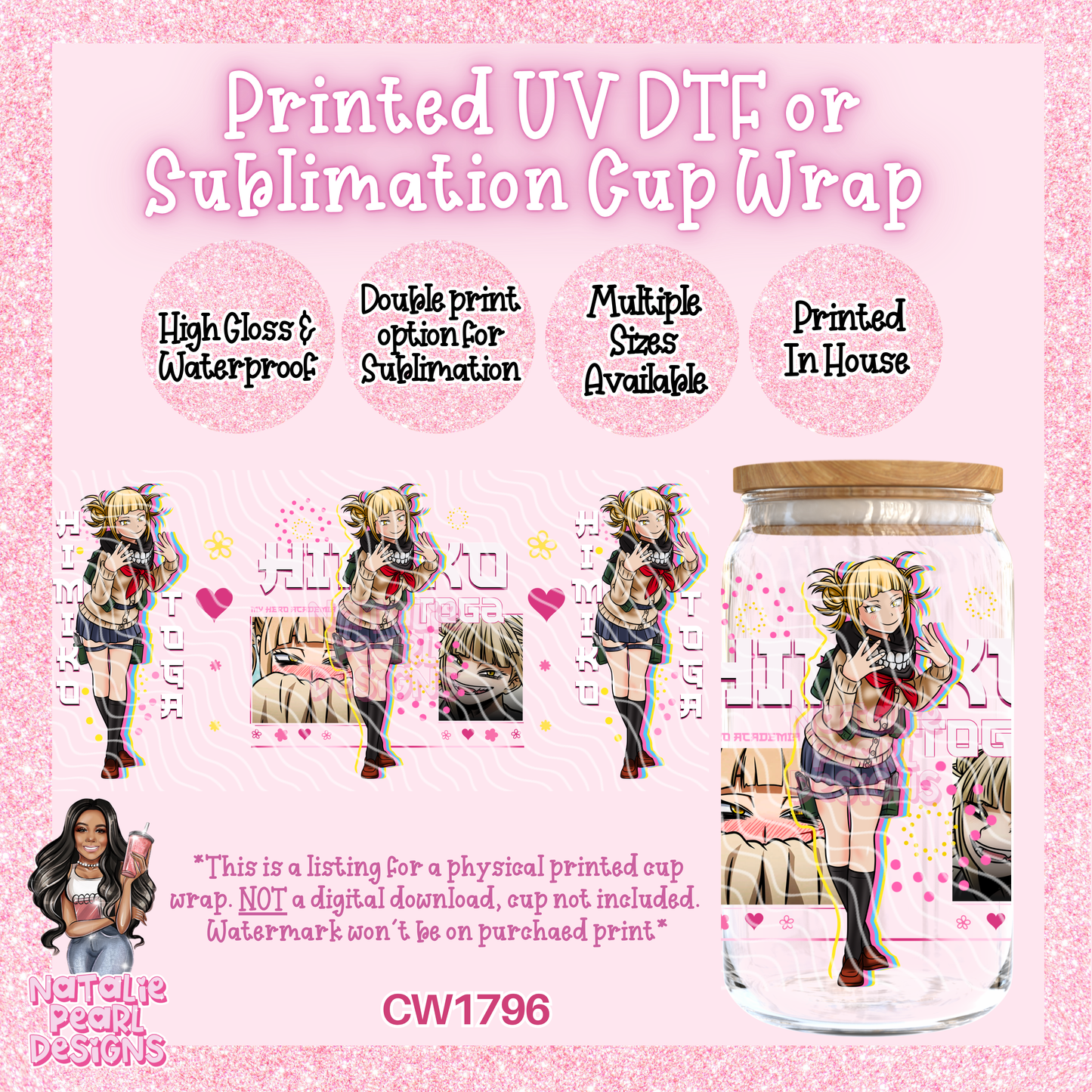 CW1796 UV DTF/SUB Cup Wraps