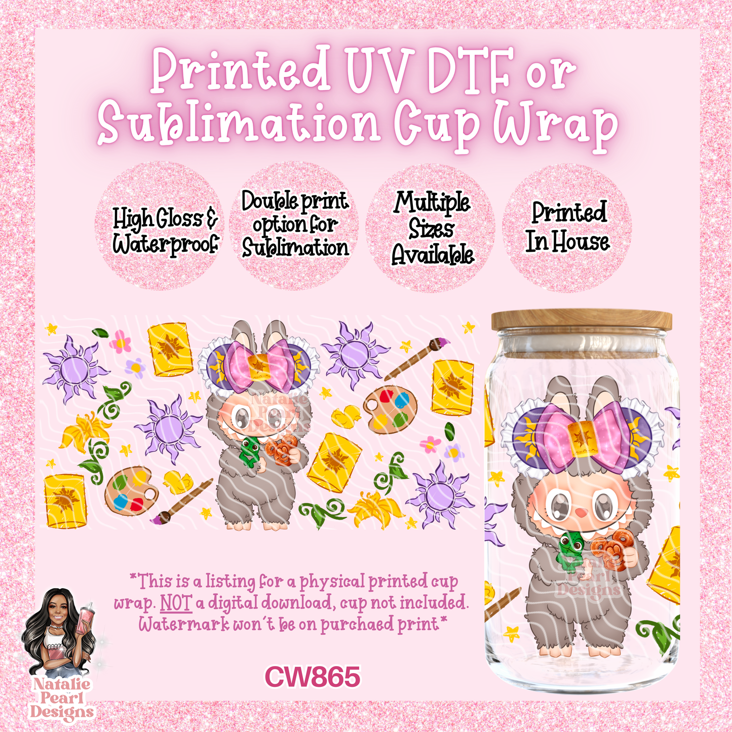 CW865 UV DTF/SUB Cup Wrap