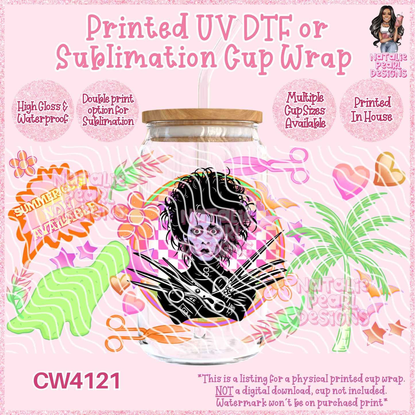 CW4121 UV DTF/SUB Cup Wraps