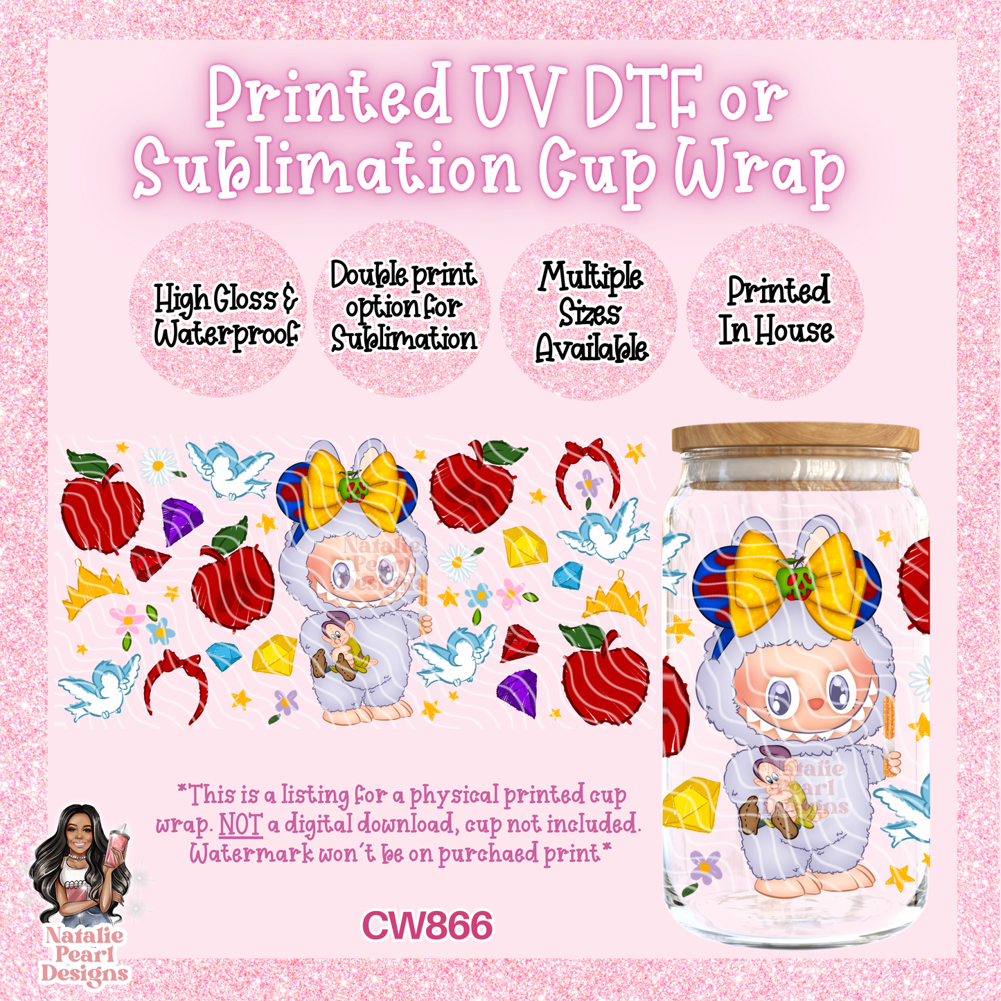 CW866 UV DTF/SUB Cup Wrap
