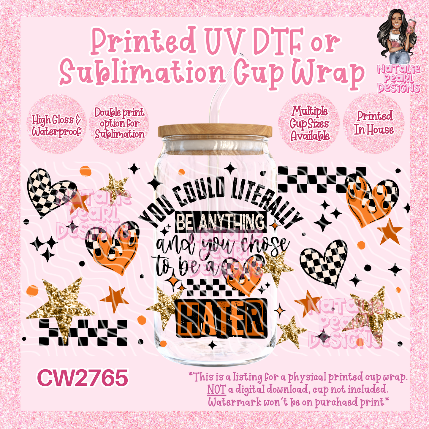 CW2765 UV DTF/SUB Cup Wraps