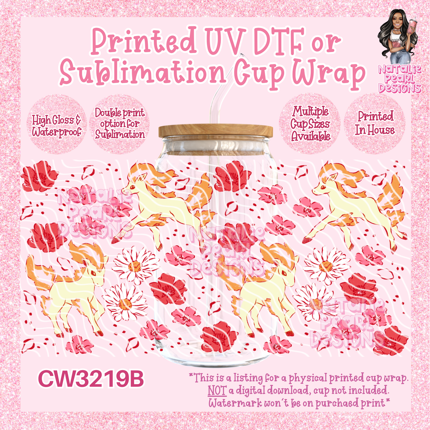 CW3219B UV DTF/SUB Cup Wraps
