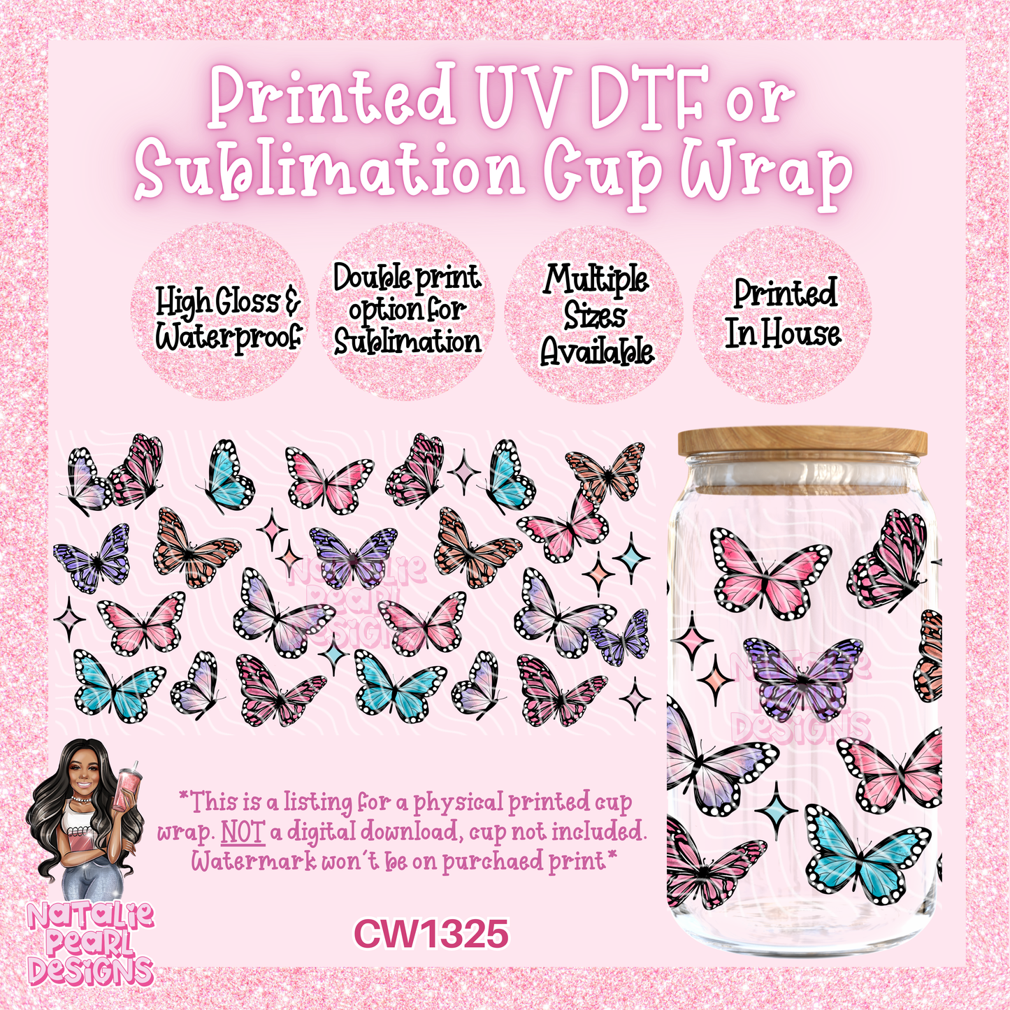 CW1325 UV DTF/SUB Cup Wrap