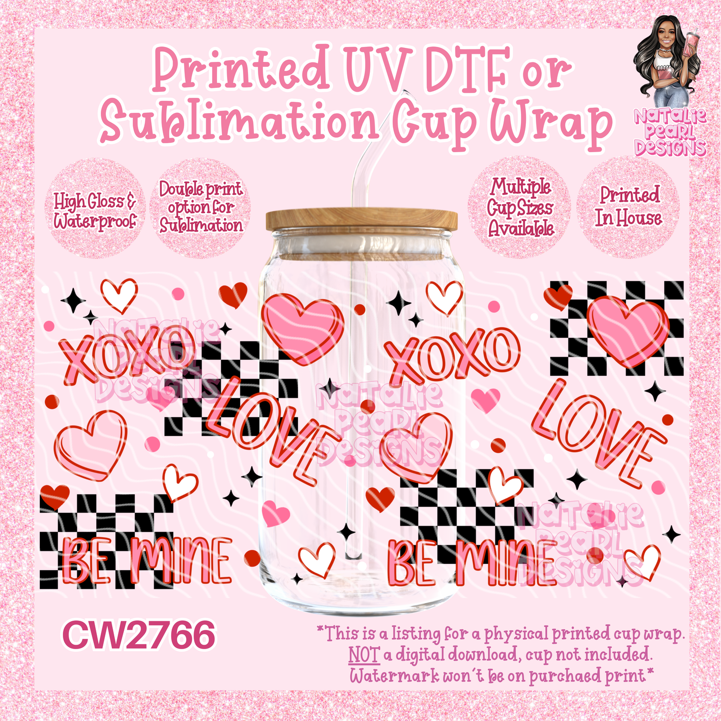 CW2766 UV DTF/SUB Cup Wraps