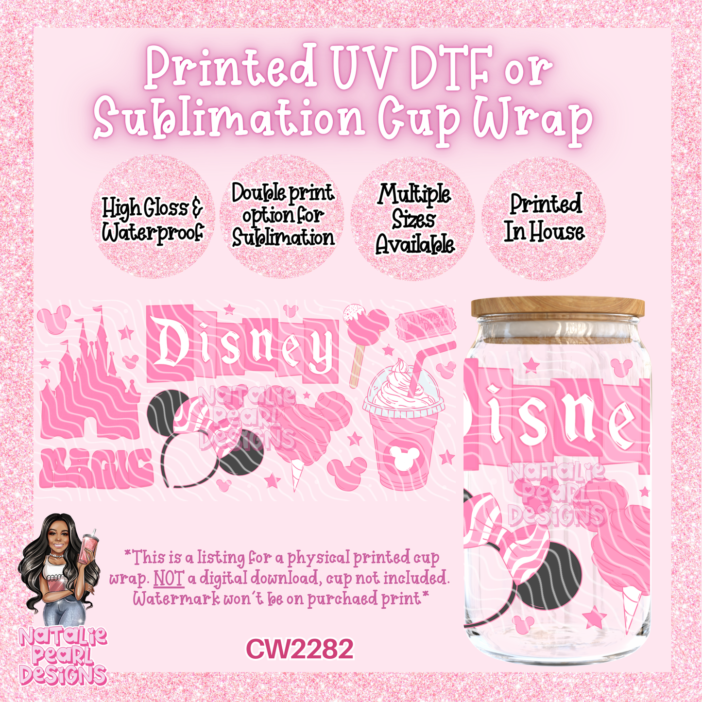 CW2282 UV DTF/SUB Cup Wraps
