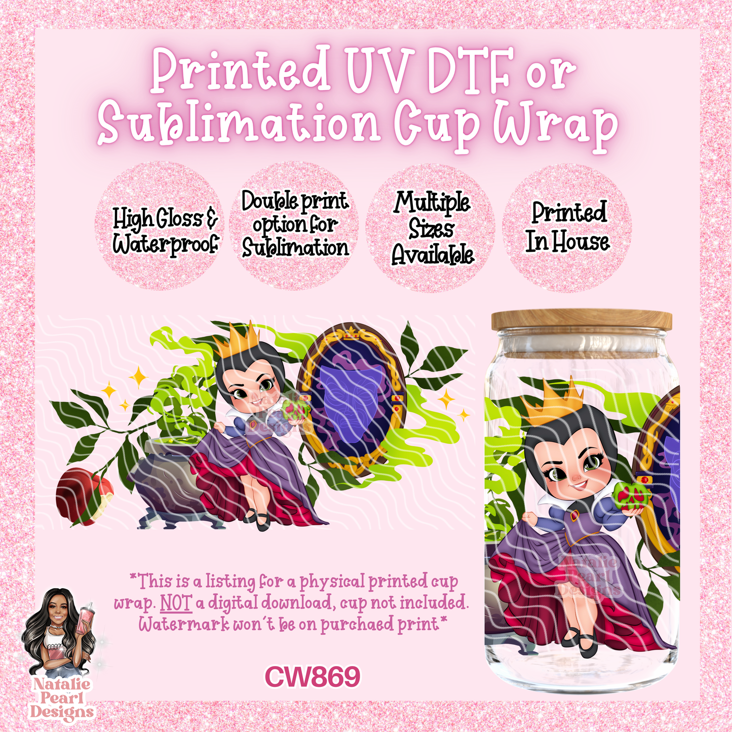 CW869 UV DTF/SUB Cup Wrap