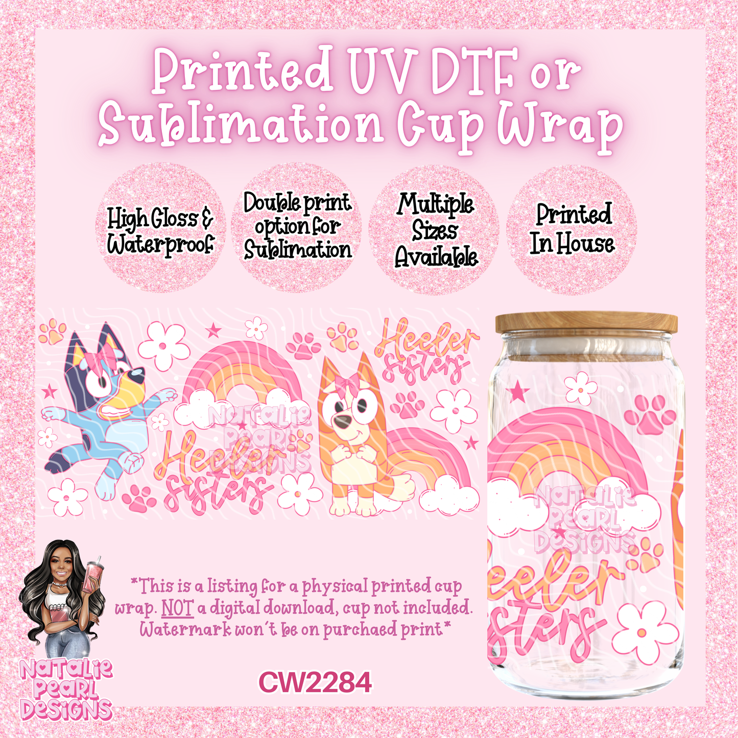 CW2284 UV DTF/SUB Cup Wraps