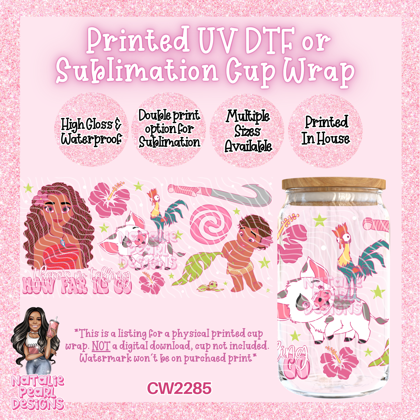 CW2285 UV DTF/SUB Cup Wraps