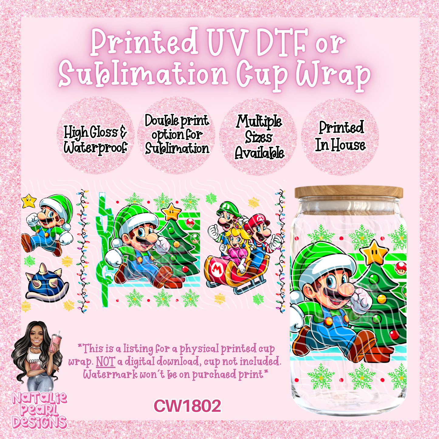 CW1802 UV DTF/SUB Cup Wraps