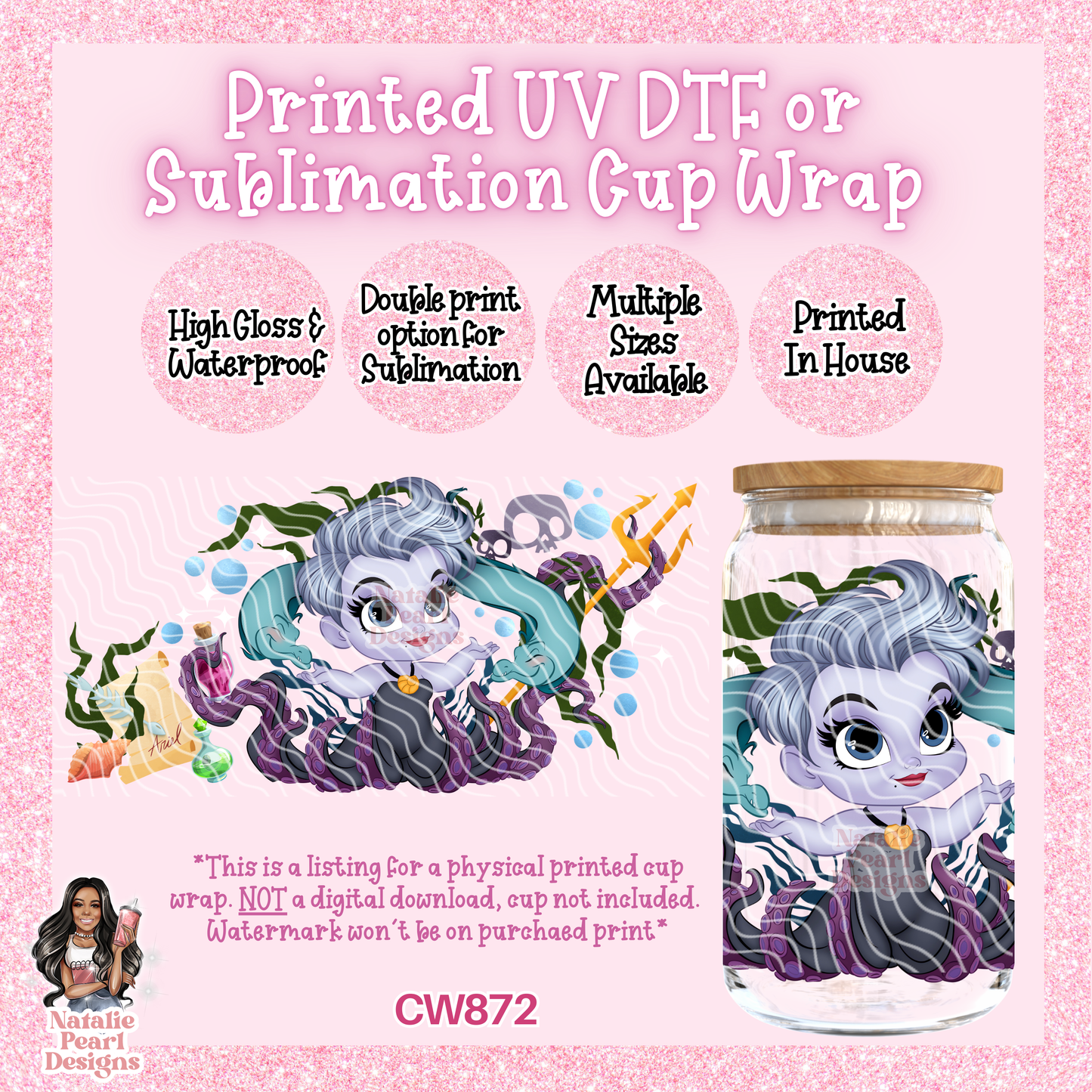 CW872 UV DTF/SUB Cup Wrap
