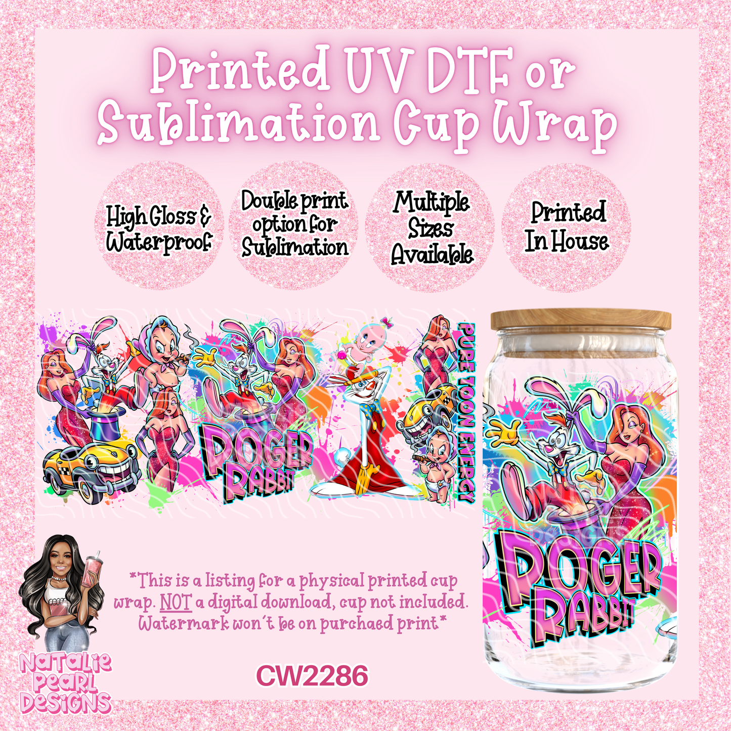 CW2286 UV DTF/SUB Cup Wraps