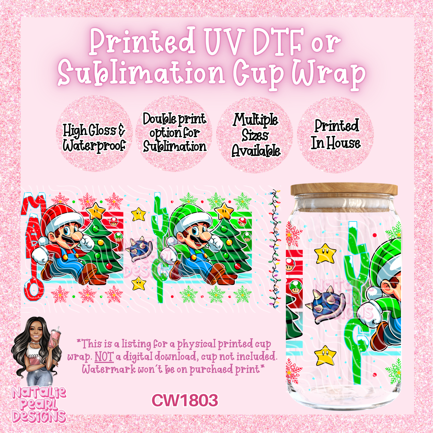 CW1803 UV DTF/SUB Cup Wraps